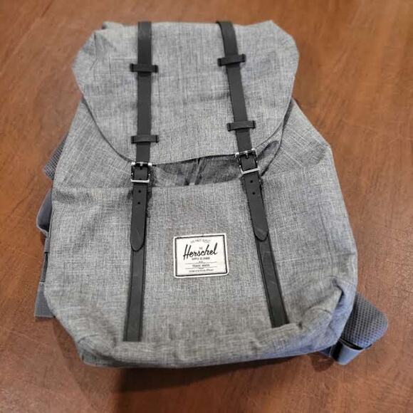 Herschel Supply Co. Retreat Grey Laptop Backpack Bag Outdoor Hiking - Picture 1 of 16